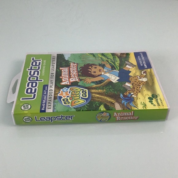 Leapster go Diego go Nick Jr Animal Rescuer Leap Frog learning Game NEW SEALED - Picture 3 of 12